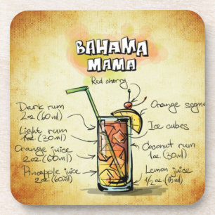 Porta-copo Receita de Bebida Barman