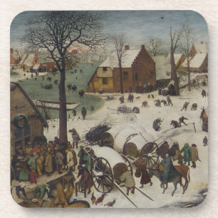 Porta-copo Recenseamento em Bethlehem por Pieter Bruegel