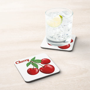 Porta-copo Red Cherries Design Personalizado