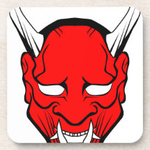 Red Japan Hannya Mask