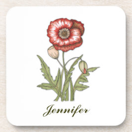 Porta-copo Red Poppy Personalizável