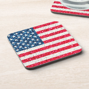 Porta-copo Red White Blue Patriotic American Flag Party
