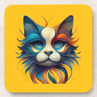 Porta-copo Red White & Blue Patriotic Cat