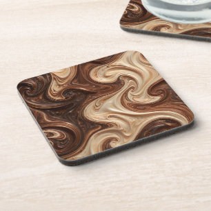Porta-copo Redemoinho de Cappuccino de Chocolate Textura Rica