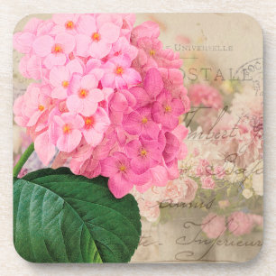 Porta-copo Redoute Pink Hydrangea French Accent Pousa-Copos