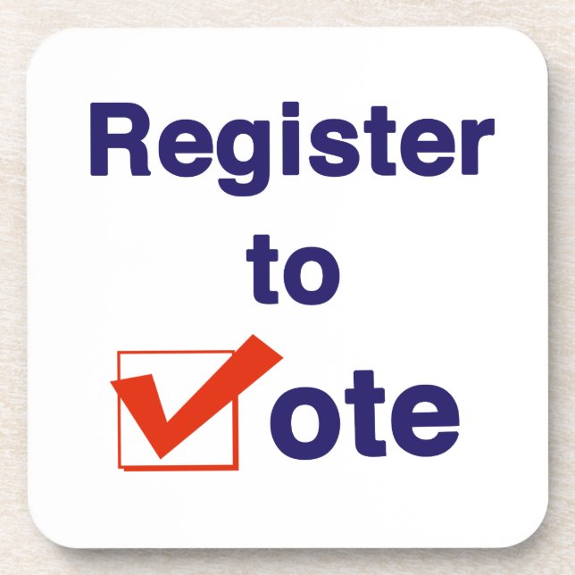 Porta-copo Registre-se para Votar 2024 (Frente)