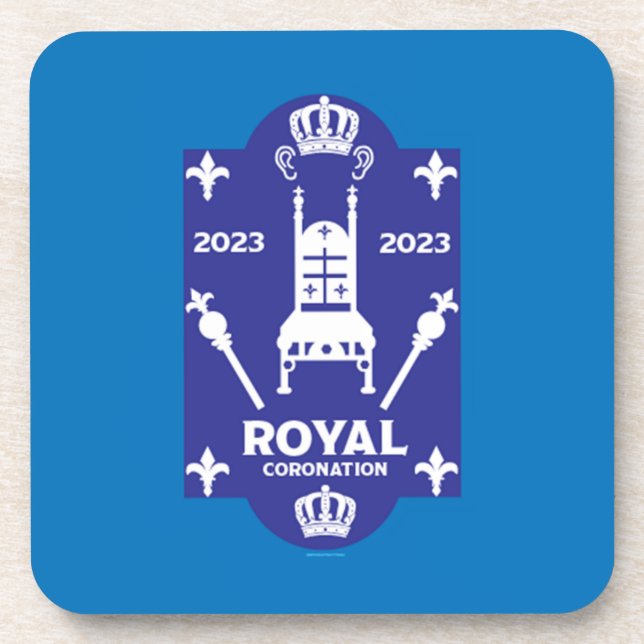 Porta-copo Rei Charles Royal Coronation 2023 (Frente)