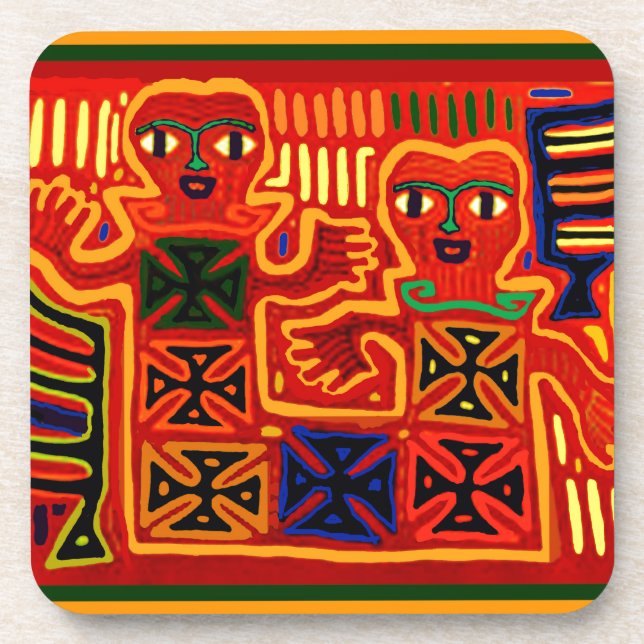 Porta-copo Rei e Rainha da Terra (Frente)