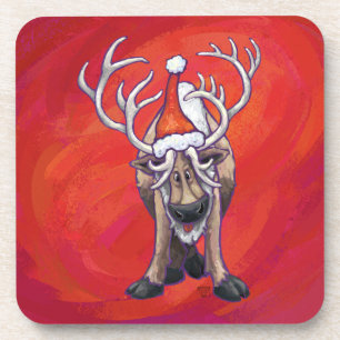 Porta-copo Reindeer Christmas On Green