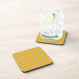 Porta-copo Reindeer Pattern Plastic Coaster (Set)