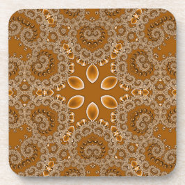 Porta-copo Renda Fractal de Caramelo
