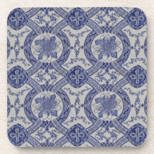 Porta-copo Repro Português Azulejos Geométricos Azulejos Fl