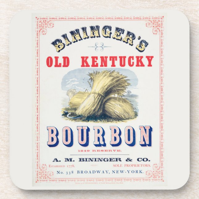 Porta-copo Reserva de 1849 do velho Kentucky Bourbon de Binin (Frente)