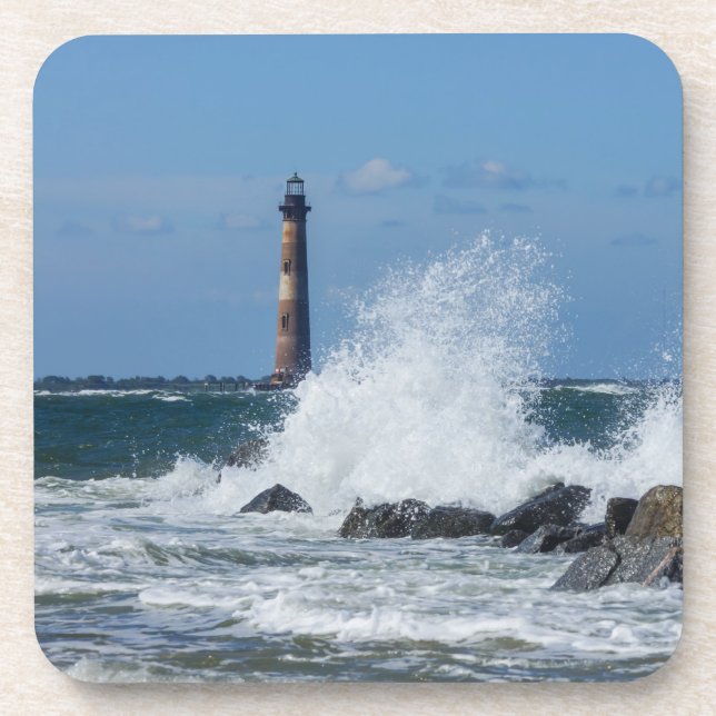 Porta-copo Respingo do farol da ilha de Morris (Frente)