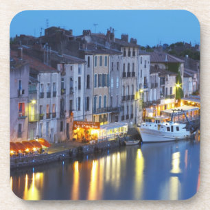 Porta-copo Restaurantes ao longo do rio l'Herault. L'Herault