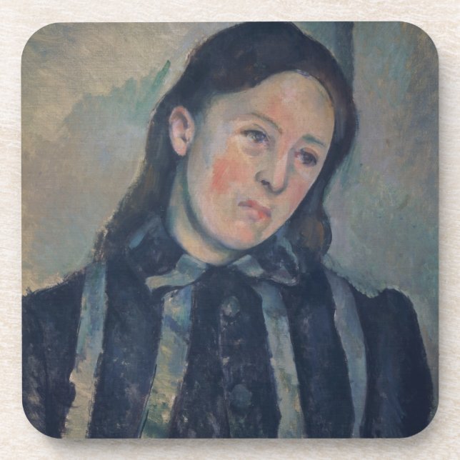 Porta-copo Retrato da senhora Cezanne com cabelo afrouxado, (Frente)