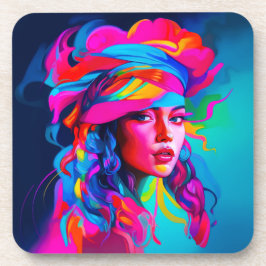 Porta-copo Retrato de Abstrato vibrante