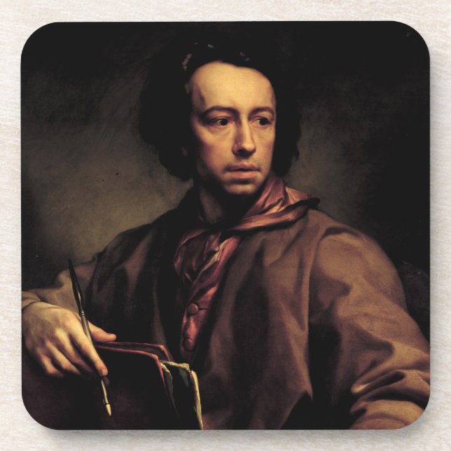 Porta-copo Retrato de auto, 1773 (óleo no painel) (Frente)