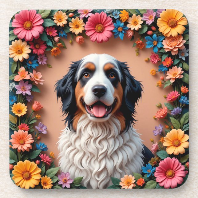 Porta-copo Retrato de Cachorro Bonito (Frente)