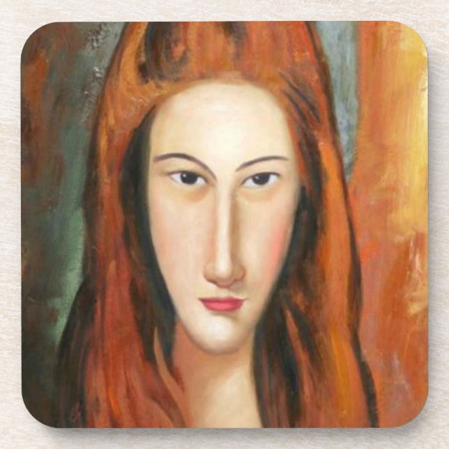 Porta-copo Retrato de Jeanne Hebuterne, de Amedeo Modigliani  (Frente)