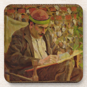 Porta-copo Retrato de John Maynard Keynes (1883-1946) (óleo 