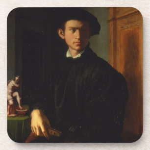 Porta-copo Retrato de um homem novo, c.1532-40 (óleo no