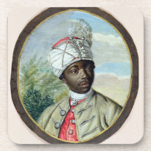 Porta-copo Retrato de um homem novo (w/c e bodycolour no vel