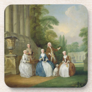 Porta-copo Retrato de uma família, 1740 (óleo em canvas)