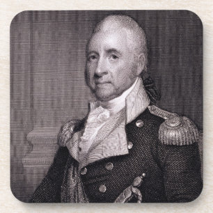 Porta-copo Retrato do general principal John Ribeiro, gravado