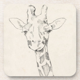 Porta-copo Retrato Girafa  Esboço