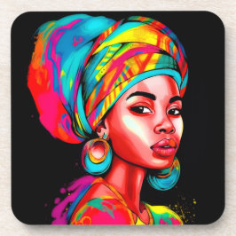 Porta-copo Retrato Vibrante com Folheto Colorido