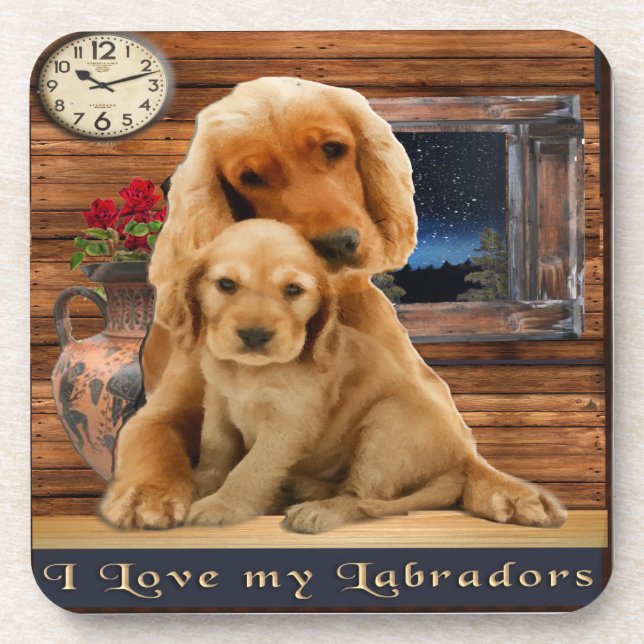 Porta-copo Retriever Labrador (Frente)