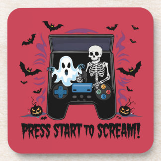 Porta-copo Rétro Gamer Halloween - Squelette Borne d'arcade