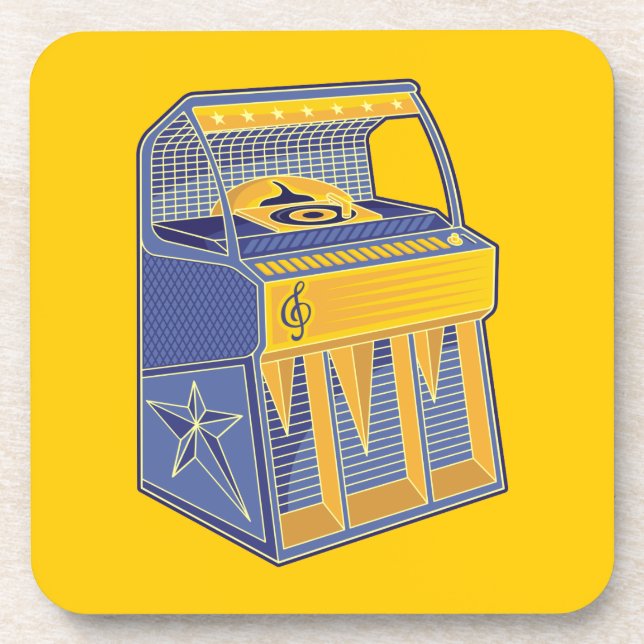 Porta-copo Retro Jukebox (Frente)