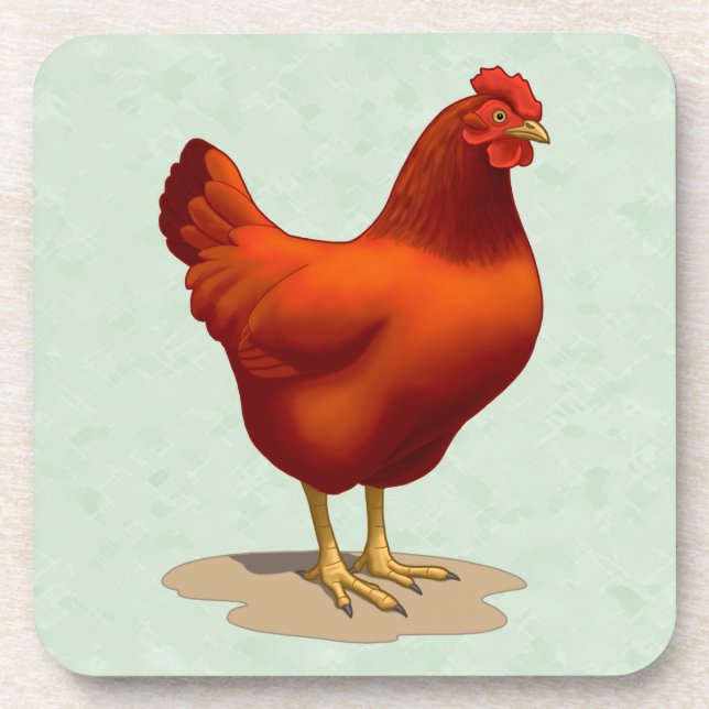Porta-copo Rhode Island Red Hen (Frente)