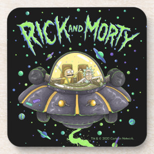 Porta-copo RICK E MORTY™  Gráfico de voo espacial ilustrad