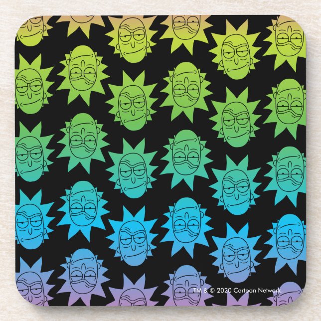 Porta-copo RICK E MORTY™ | Rick do arco-íris (Frente)