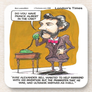 Porta-copo Rick Londres Funny Alexander Bell Brincadeira