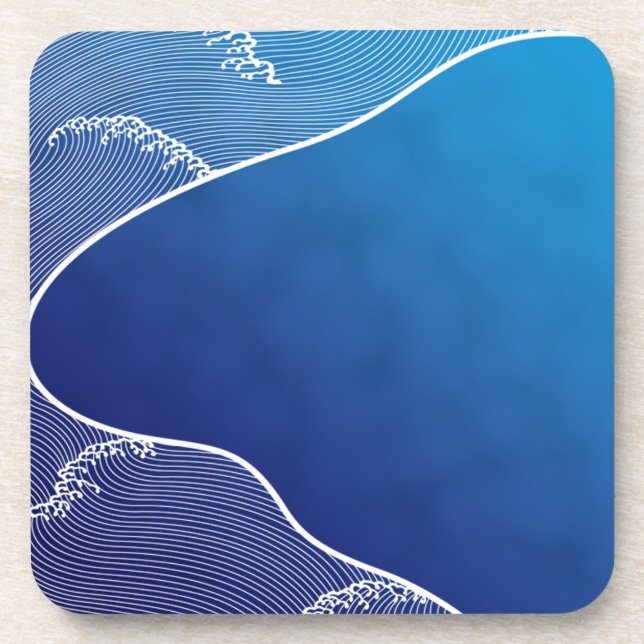 Porta-copo rio azul (Frente)