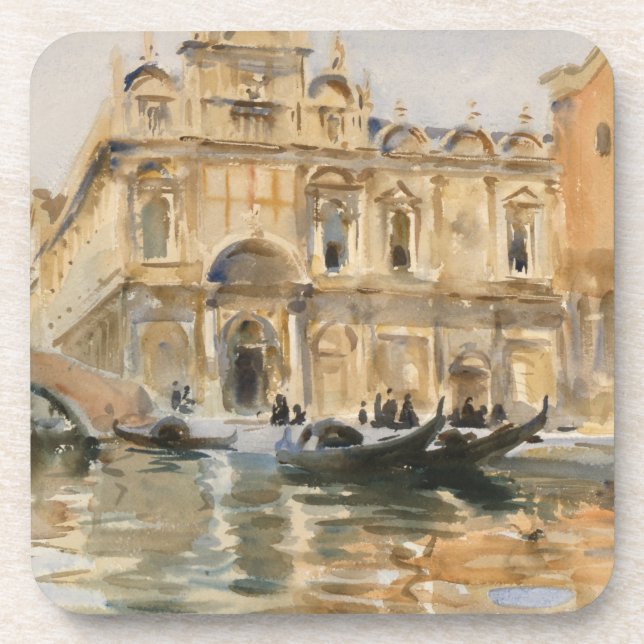 Porta-copo Rio dei Mendicanti, Veneza de John Singer Sargent (Frente)