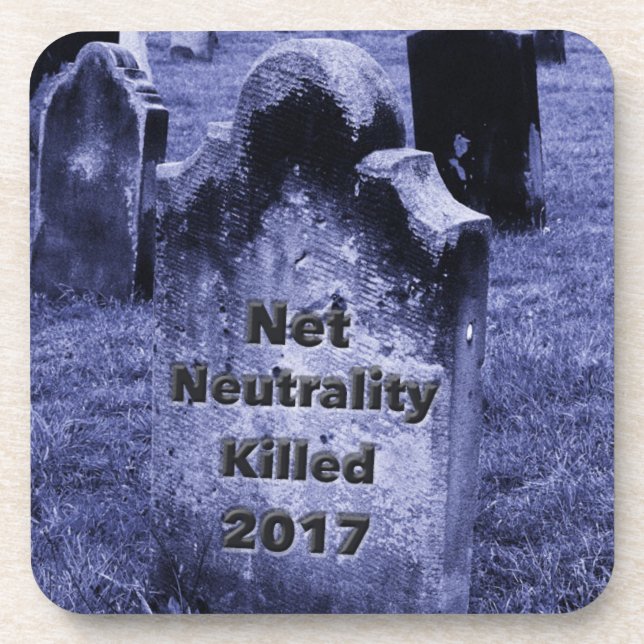Porta-copo RIP Neutralidade Net Gravestone (Frente)