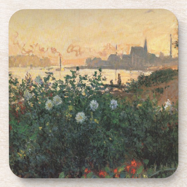 Porta-copo Riverbank Flor, Argenteuil - Claude Monet (Frente)