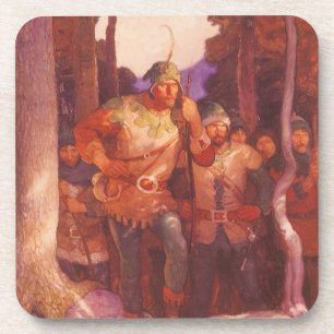 Porta-copo Robin Hood Vintage e Seus Homens Alegres por NC Wy