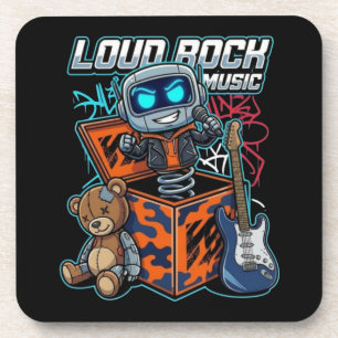 Porta-copo Robô de Música Rock Alta