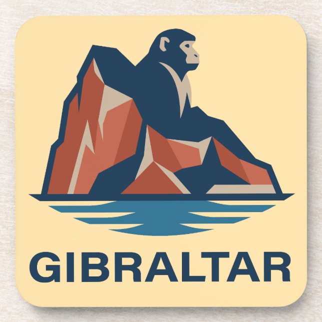 Porta-copo Rocha de Gibraltar (Frente)