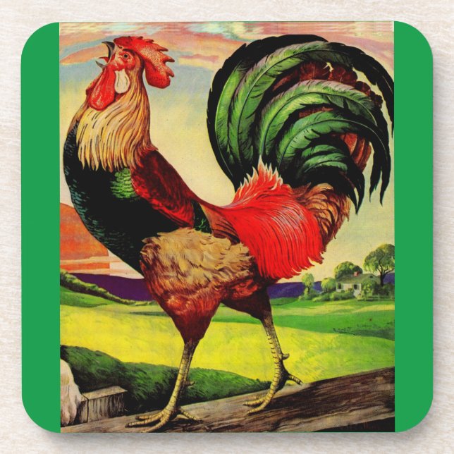 Porta-copo Rocky the Handsome Rooster (Frente)