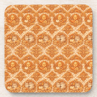 Porta-copo Rococo Revival Damask Nature Pattern