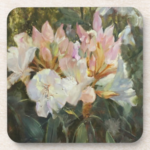 Porta-copo Rododendrons brancos e cor-de-rosa e cor-de-rosa
