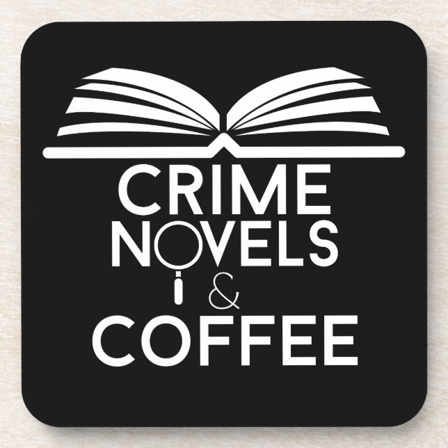 Porta-copo Romances Policiais e Café (Frente)