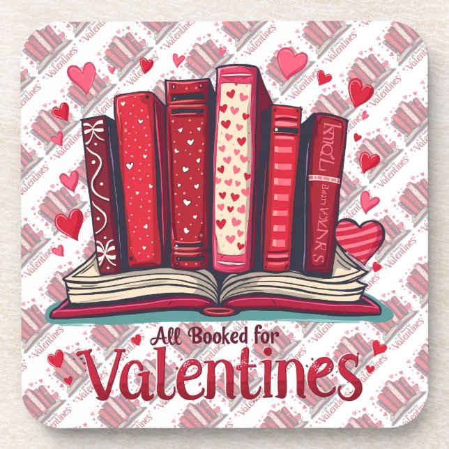 Porta-copo Romantic Reading Vibes Cozy Valentine Gift (Frente)